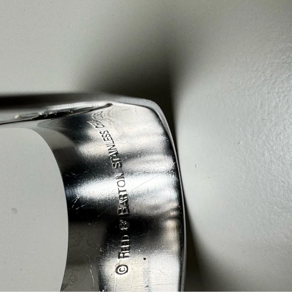Reed & Barton‎ Ribbon Silver Salad Serving Tongs